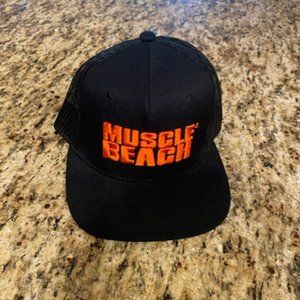 Black and Orange Trucker Hat
